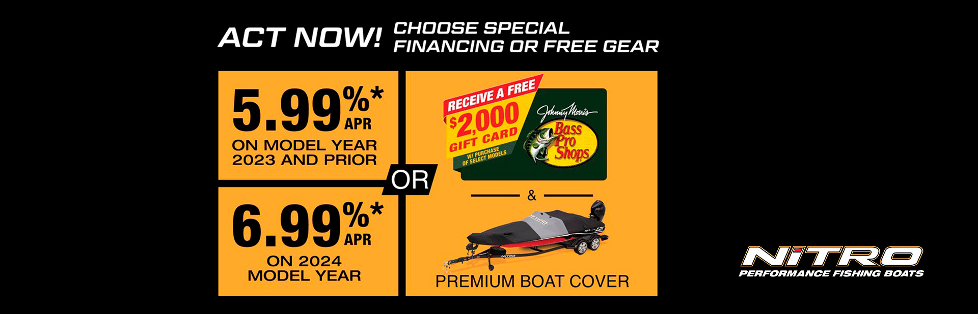 LIMITED TIME ONLY – LOW APR OFFER ON A NEW NITRO!