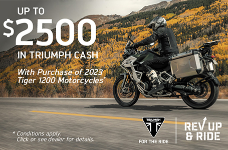 Up To $2500 In Triumph Cash