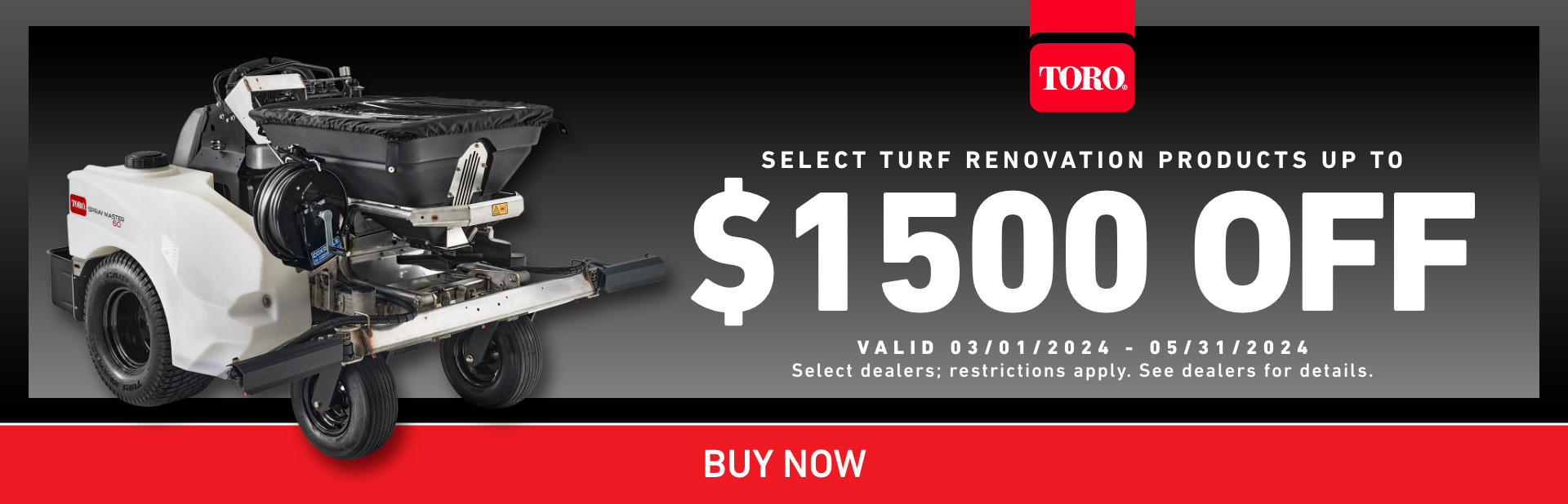 $1500 Off Select Turf Renovation Products