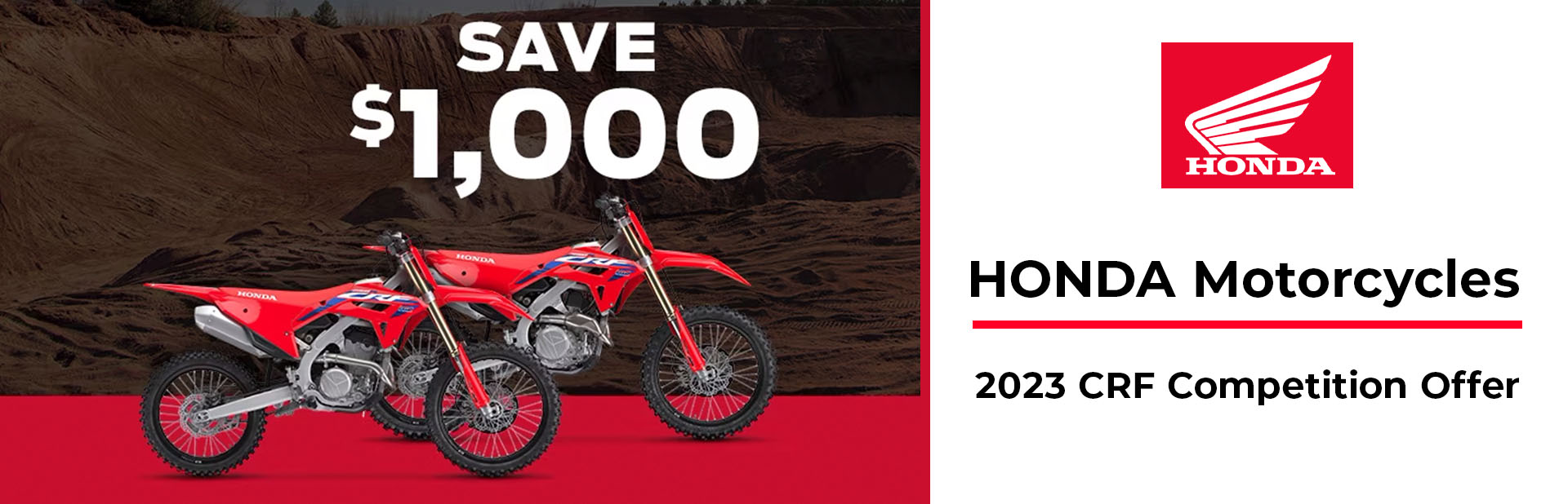 Honda: 2023 CRF Competition Offer