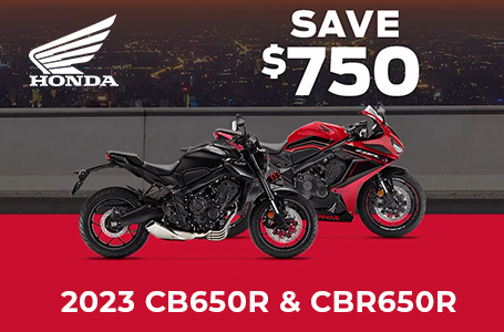 Honda: 2023 CB650R & CBR650R Offer