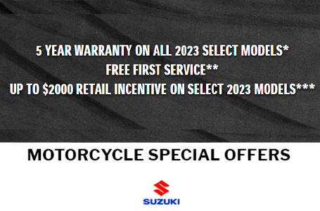 MOTORCYCLE SPECIAL OFFERS