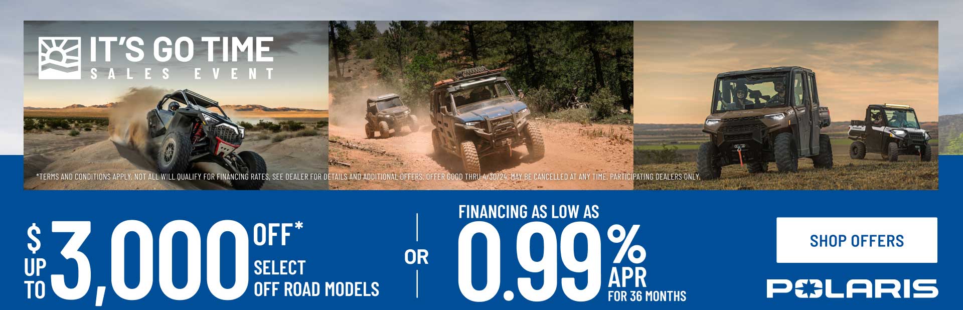 Polaris Off-Road: 2024 It’s Go Time Sales Event