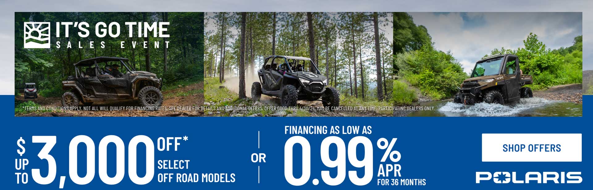 Polaris Off-Road: 2024 It’s Go Time Sales Event