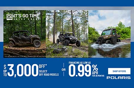 Polaris Off-Road: 2024 It’s Go Time Sales Event