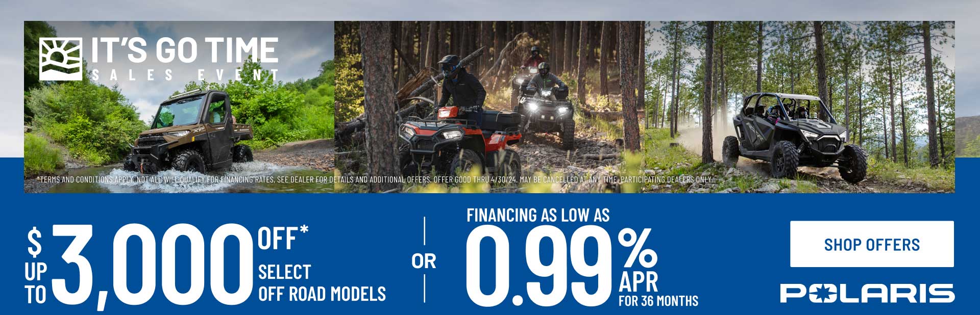 Polaris Off-Road: 2024 It’s Go Time Sales Event