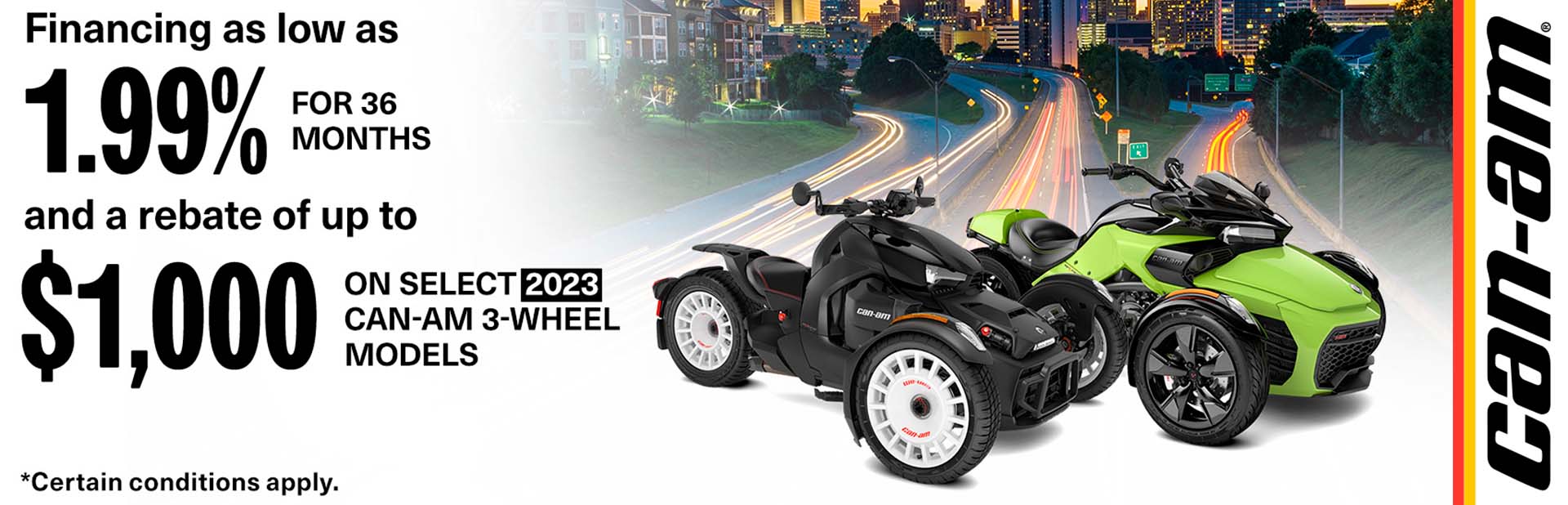 2023 Ryker Rally or Spyder models