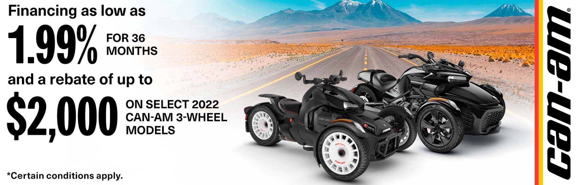 2022 Ryker Rally or Spyder models