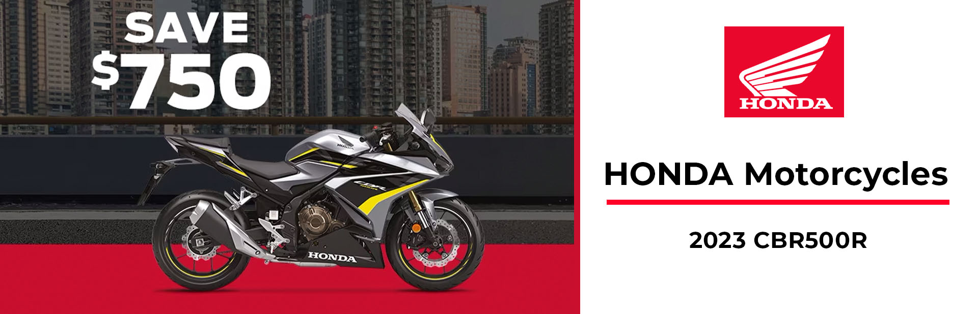 Honda: 2023 CBR500R Offer