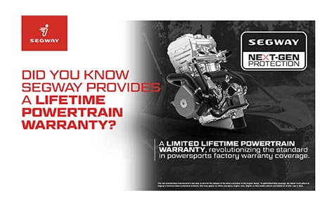 DID YOU KNOW SEGWAY PROVIDES A LIFETIME POWERTRAIN WARRANTY?