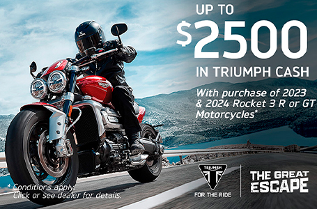 TRIUMPH  GREAT ESCAPE SALES EVENT