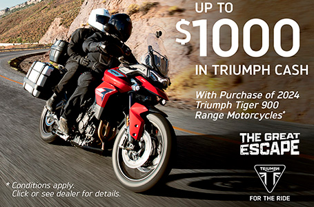 TRIUMPH  GREAT ESCAPE SALES EVENT