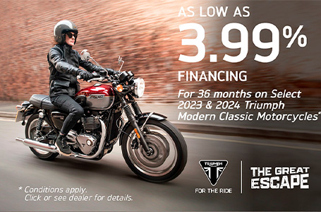 TRIUMPH  GREAT ESCAPE SALES EVENT