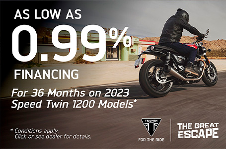 TRIUMPH  GREAT ESCAPE SALES EVENT