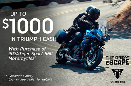 TRIUMPH  GREAT ESCAPE SALES EVENT