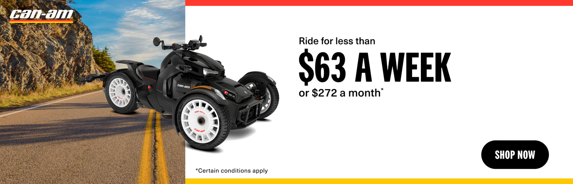Ride for less than $63 a Week