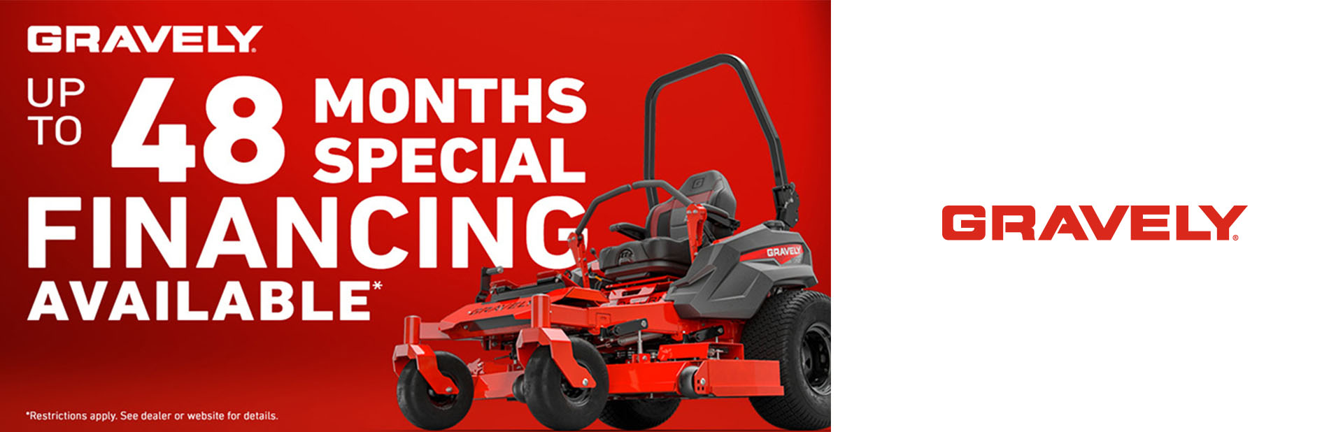 0% APR for up to 48 months with Equal Payments*