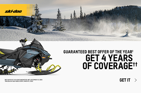 Get 4 years of coverage & the best offer of the year guaranteed on 2026 Ski-Doo models TRAIL