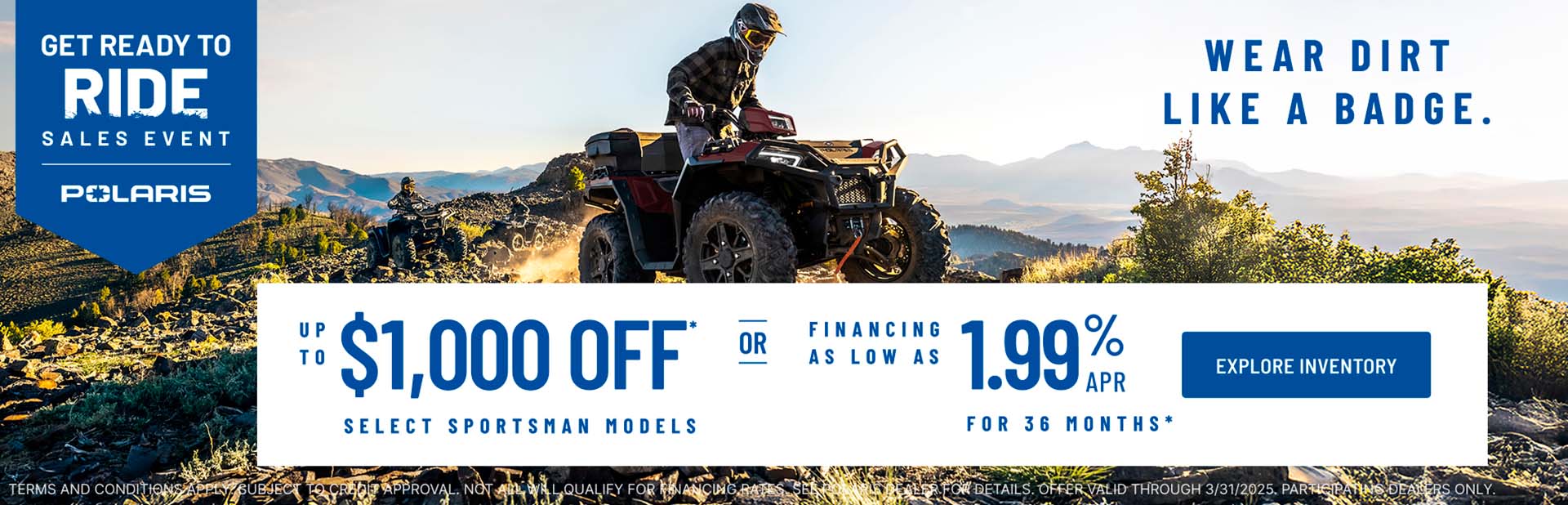 Get Ready to Ride Sales Event ATV
