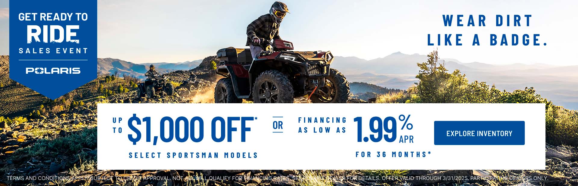 Get Ready to Ride Sales Event ATV