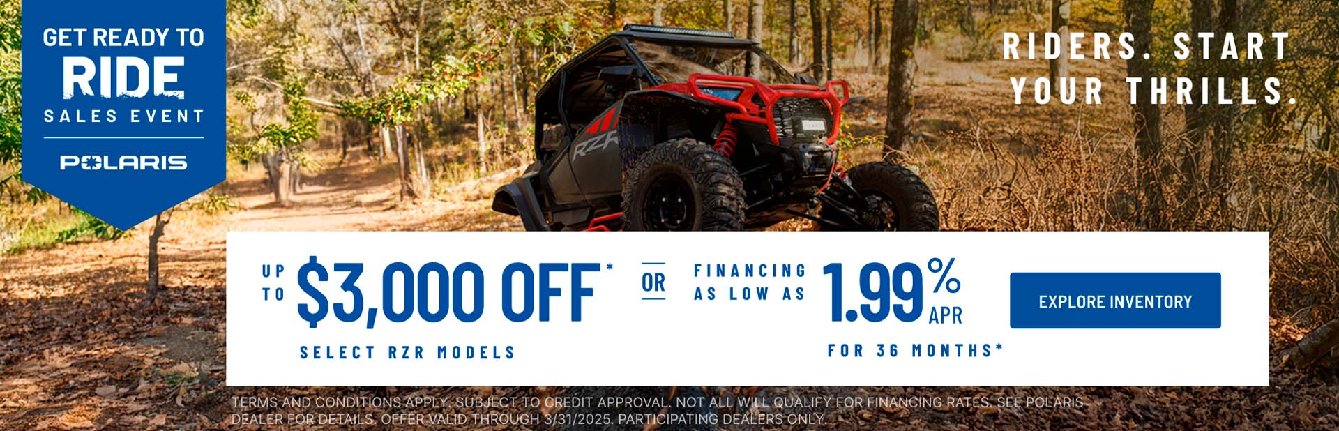 Get Ready To Ride Sales Event RZR