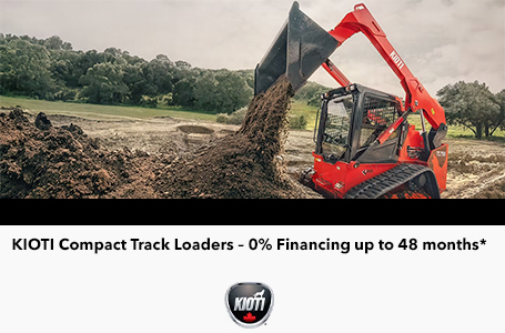 KIOTI Compact Track Loaders – 0% Financing up to 48 months*