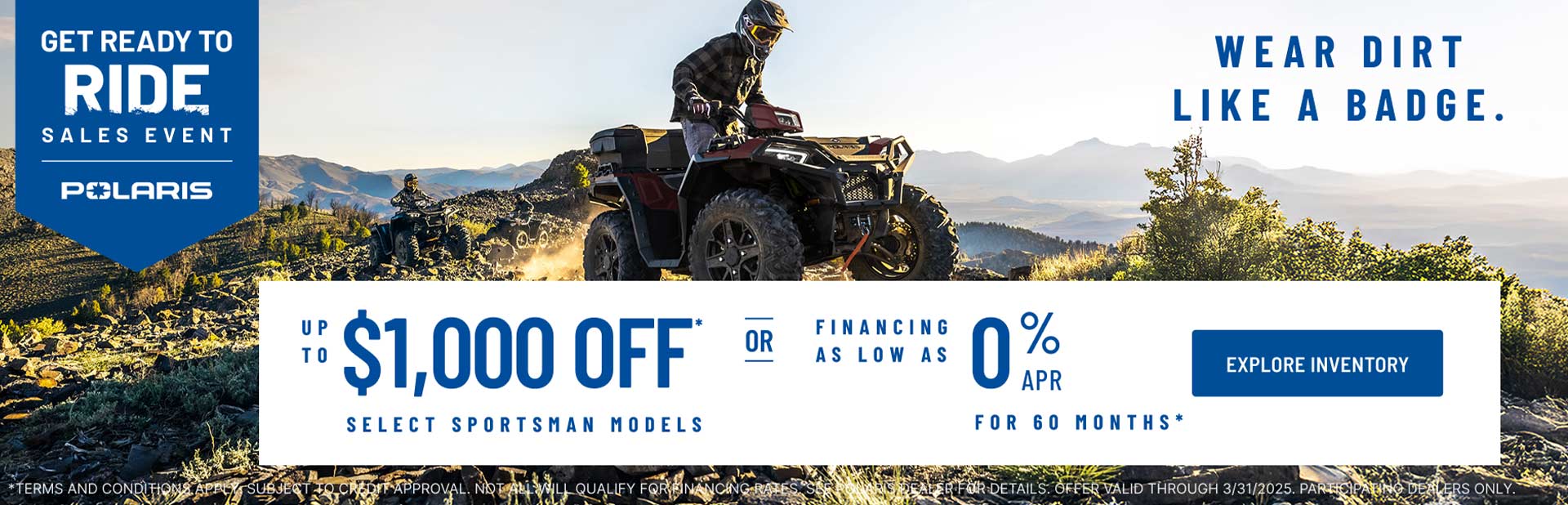 Get Ready to Ride Sales Event ATV