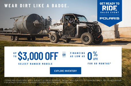 Get Ready to Ride Sales Event RANGER