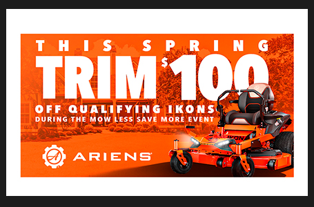 Mow Less Save More Sales Event