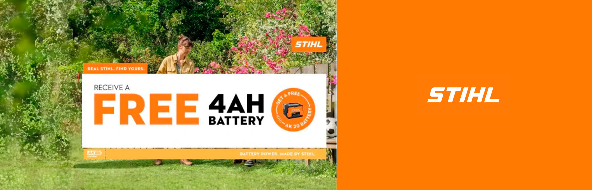 FREE 4Ah BATTERY PROMOTION