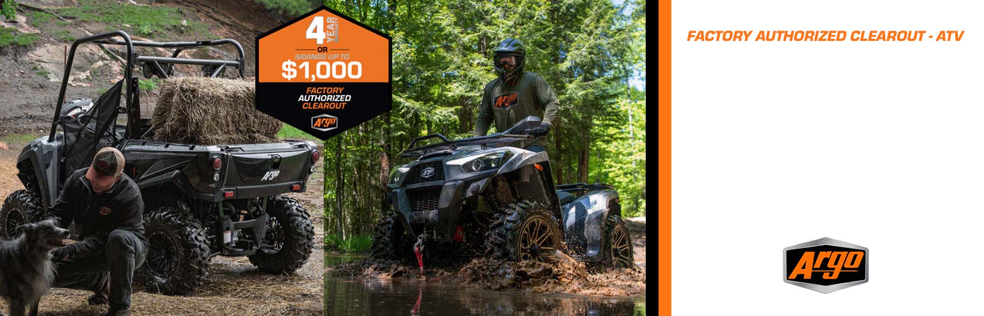 FACTORY AUTHORIZED CLEAROUT - ATV