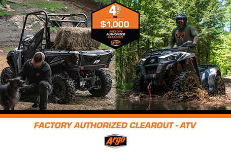 FACTORY AUTHORIZED CLEAROUT - ATV