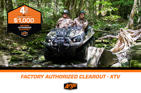 FACTORY AUTHORIZED CLEAROUT - XTV