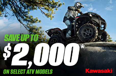 SAVE UP TO $2,000 ON SELECT ATV MODELS