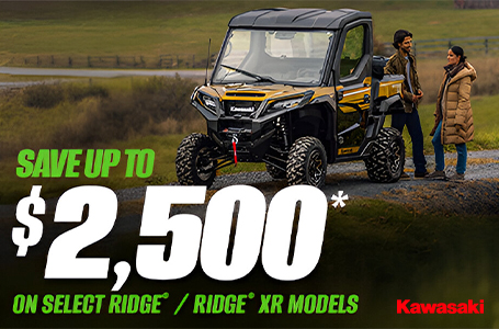 SAVE UP TO $2,500 ON SELECT RIDGE - RIDGE XR MODELS