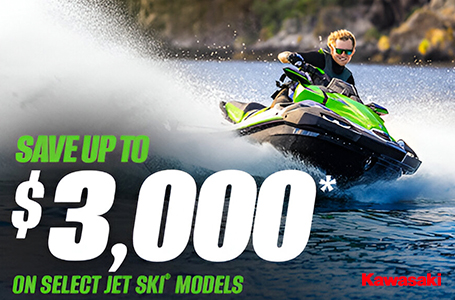 SAVE UP TO $3,000 ON SELECT JET SKI MODELS