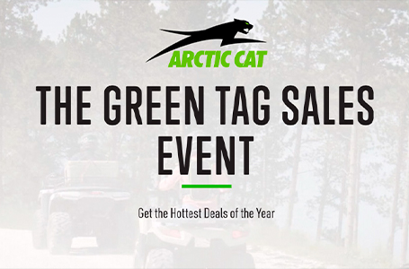 THE GREEN TAG SALES EVENT ATV