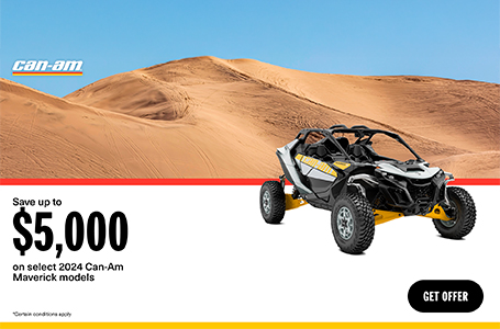 Save up to $5,000 on select 2024 Can-Am Maverick models