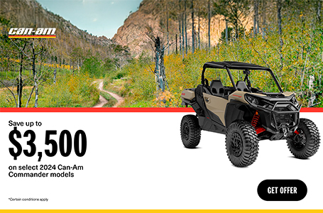 Save up to $3,500 on select 2024 Can-Am Commander models