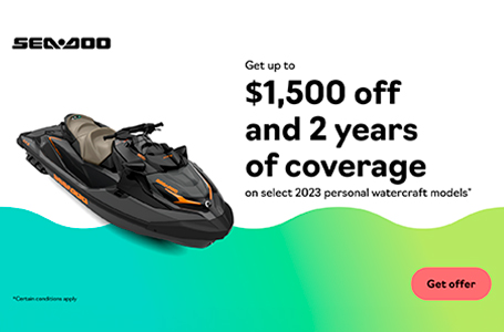 Get up to $1,500 on select 2023 personal watercraft models