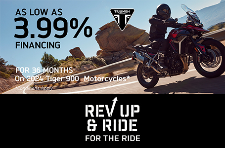 TRIUMPH REV UP & RIDE SALES EVENT TIGER 900