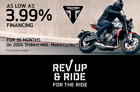 TRIUMPH REV UP & RIDE SALES EVENT TRIDENT 660