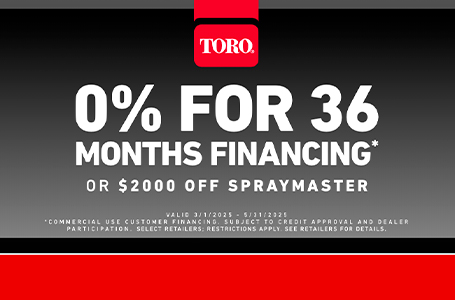 SPRING SALES EVENT PROMOTIONS $2,000 CAD off SprayMaster OR “0% for 36 months via Meridian”