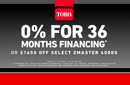 SPRING SALES EVENT PROMOTIONS $1,650 CAD off Z Master 4000 OR “0% for 36 months via Meridian”