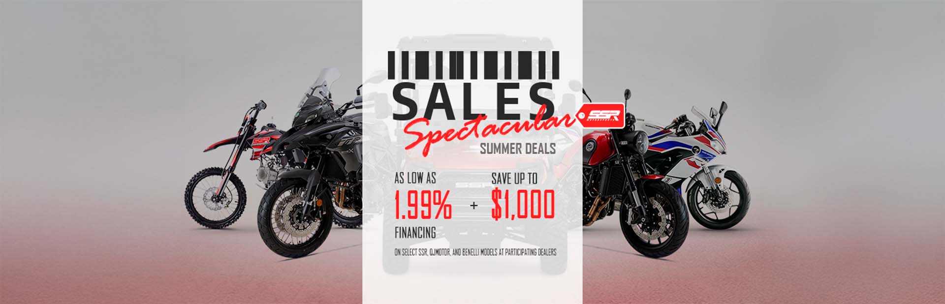 SSR Motorsports: Current Offers