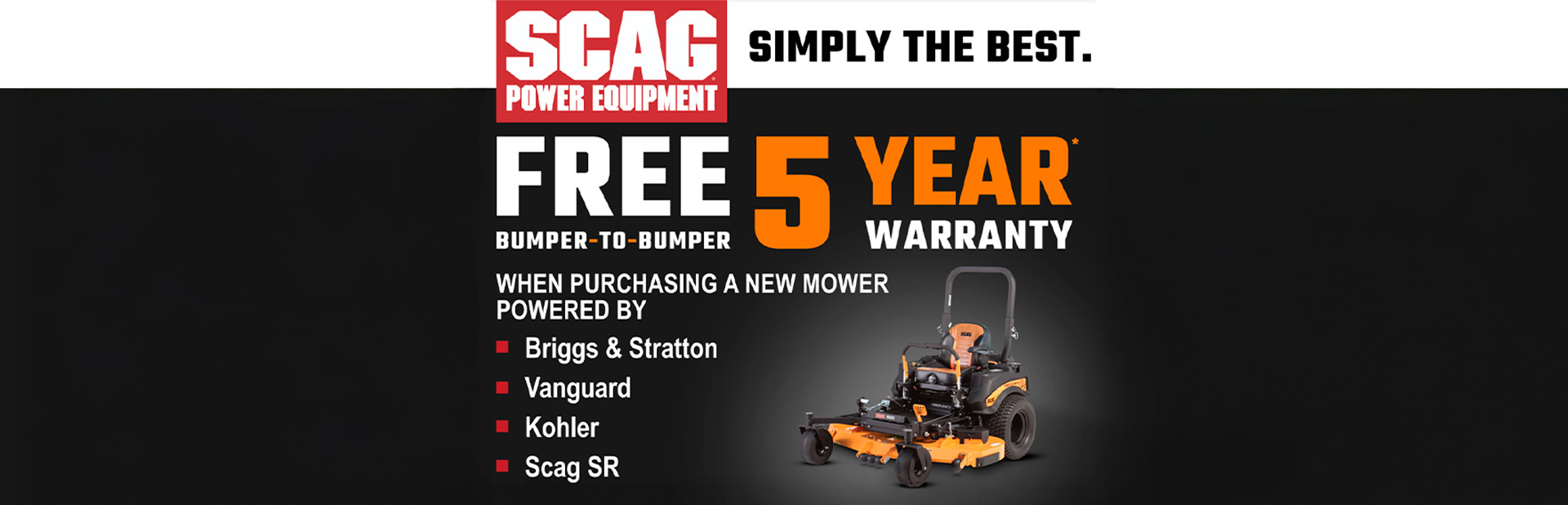 SCAG authorized dealer — Palm Beach County Mowers, Boca Raton FL