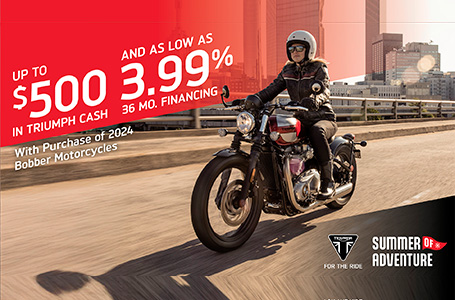 TRIUMPH SUMMER OF ADVENTURE SALES EVENT