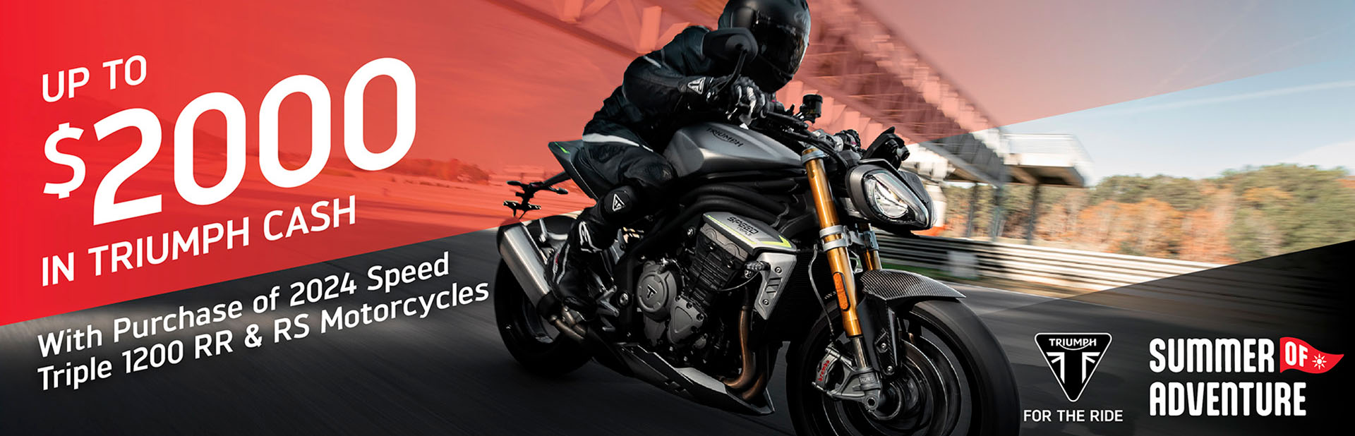 TRIUMPH SUMMER OF ADVENTURE SALES EVENT