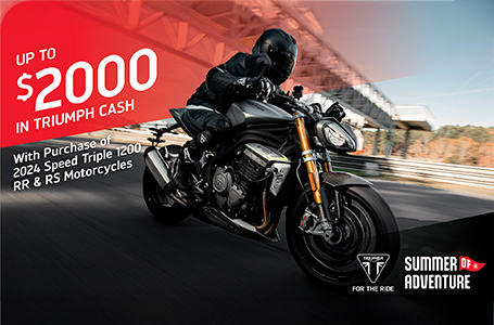TRIUMPH SUMMER OF ADVENTURE SALES EVENT