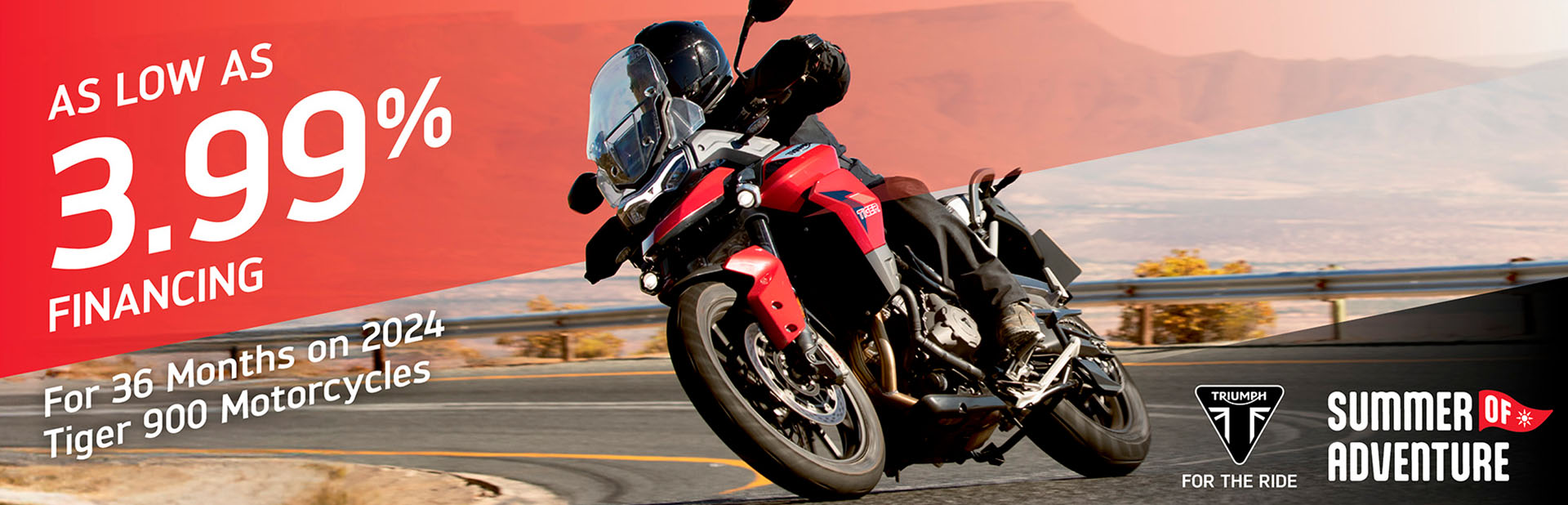 TRIUMPH SUMMER OF ADVENTURE SALES EVENT